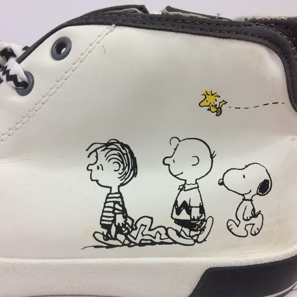 Zara Kids Boys Limited Edition Peanuts Snoopy High Tops Shoes Sz EU 36/37 US 4.5 - Picture 3 of 12
